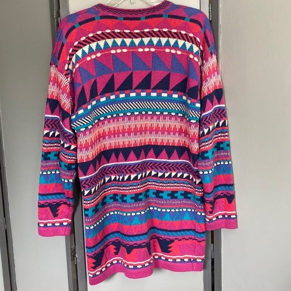 Segrets Sun Prints Vintage Knit Cardigan Sz. M - Picture 2 of 4